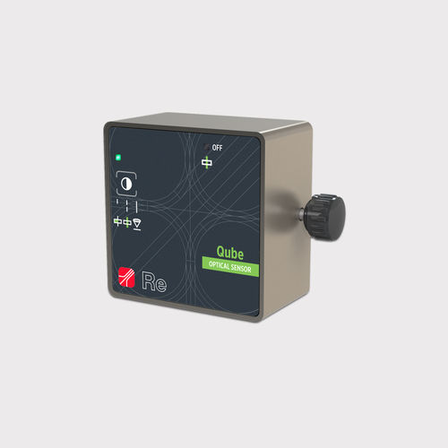 Optischer Sensor / Form - QUBE - Re S.p.A. - eingebaut / mit Analogausgang