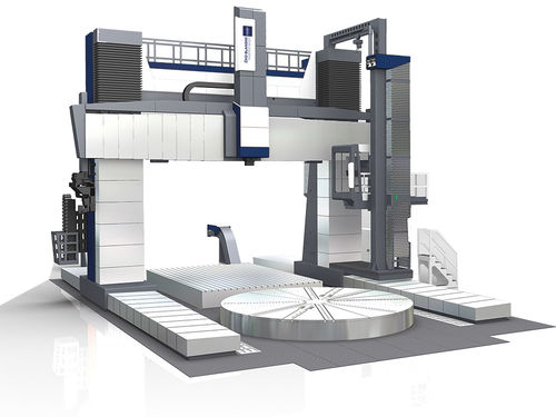 CNC-Drehmaschine - SKDY series  - TOS KURIM - vertikal / Doppelsäulen / Drehtisch