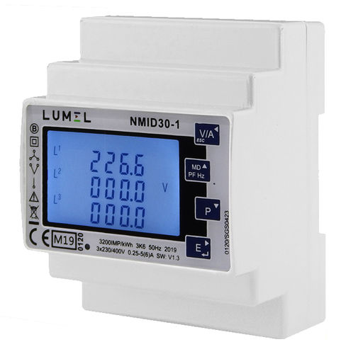 Dreiphasiger Stromzähler - NMID30-1 - DITEL - einphasig / wandmontiert / Modbus
