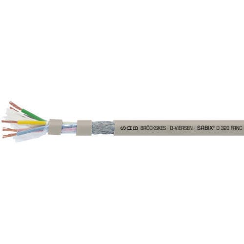 Datenkabel elektrisch - SABIX® D 320 FRNC C1 - SAB BROECKSKES GMBH & Co. KG - DIN / isoliert / schwerentflammbar