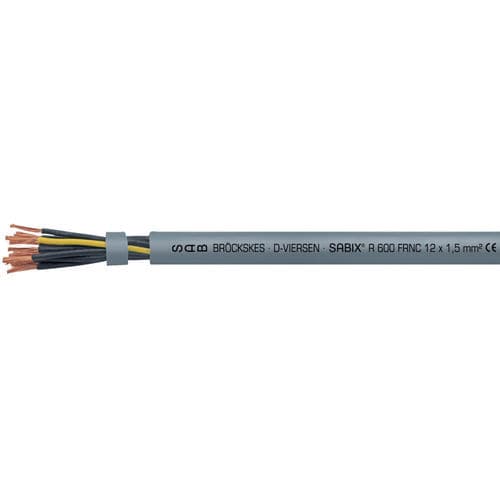 Halogenfreies Stromkabel - SABIX® R 600 FRNC - SAB BROECKSKES GMBH & Co. KG - Versorgung / DIN / isoliert