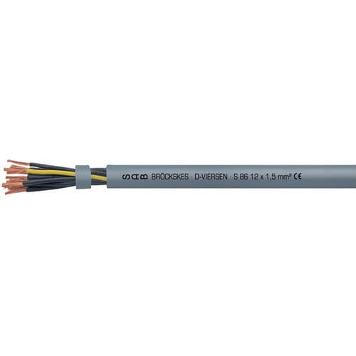 Stromkabel für Energieführungsketten - S 86 - SAB BROECKSKES GMBH & Co. KG - Hybrid / isoliert / schwerentflammbar