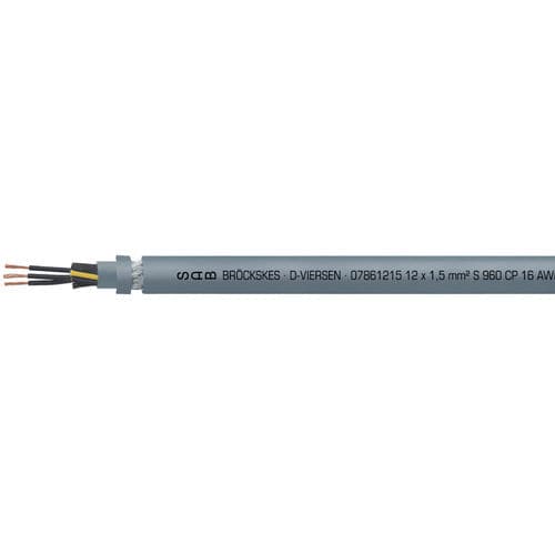 Hochflexibles Stromkabel - S 960 CP - SAB BROECKSKES GMBH & Co. KG - Versorgung / DIN / isoliert