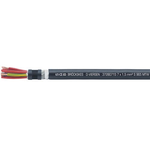 Hochflexibles Stromkabel - S 965 MTW CY - SAB BROECKSKES GMBH & Co. KG - Versorgung / isoliert / schwerentflammbar