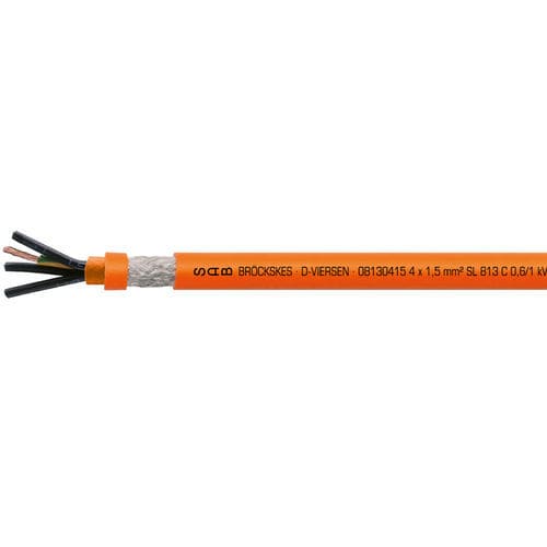 Stromkabel für Servomotor - SL 813 C - SAB BROECKSKES GMBH & Co. KG - Versorgung / isoliert / ölbeständig