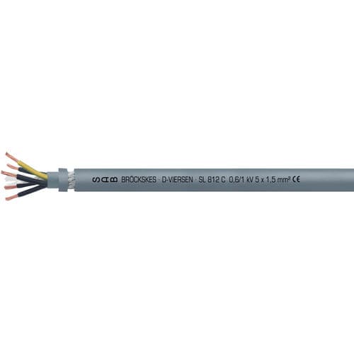 Stromkabel für Servomotor - SL 812 C - SAB BROECKSKES GMBH & Co. KG - Versorgung / isoliert / ölbeständig