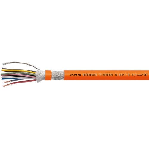Stromkabel für Servomotor - SL 802 C - SAB BROECKSKES GMBH & Co. KG - Versorgung / isoliert / ölbeständig