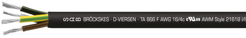 Versorgungs-Stromkabel - TA 866 F - SAB BROECKSKES GMBH & Co. KG - DIN / koaxial / isoliert