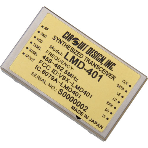 Transceiver-Modul / RF - LMD-401 - Circuit Design, Inc. - FSK / für Fernbedienung / Telemetrie