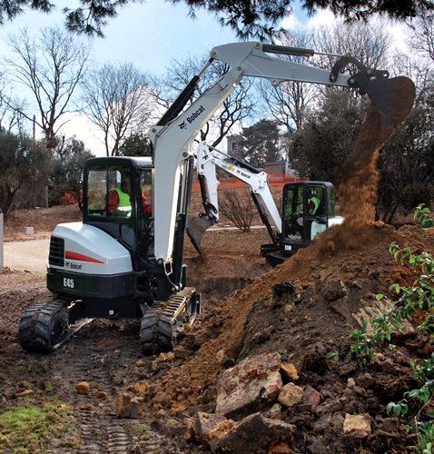 Minibagger - E45 - BOBCAT - auf Raupen / Tier 4 Interim / für Baustellen