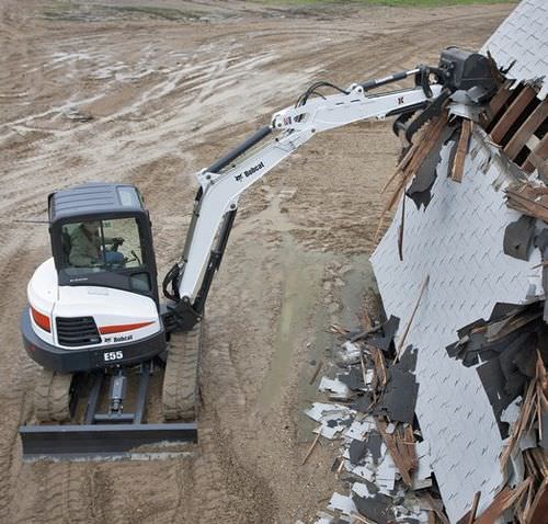 Minibagger - E55 - BOBCAT - auf Raupen / Tier 4 Final / für Baustellen
