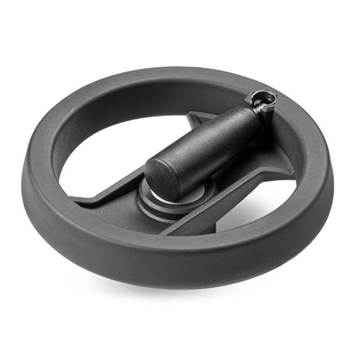 Handrad mit Speichen - D207 - Boteco - mit versenkbarem Griff / Kunststoff