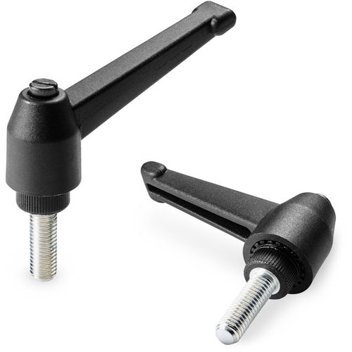 Stahlklemmhebel - A523 - Boteco - Technopolymer / mit Außengewinde