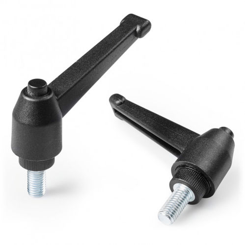 Technopolymer-Klemmhebel - A563 - Boteco - Stahl / mit Kunststoffgriff / mit Außengewinde
