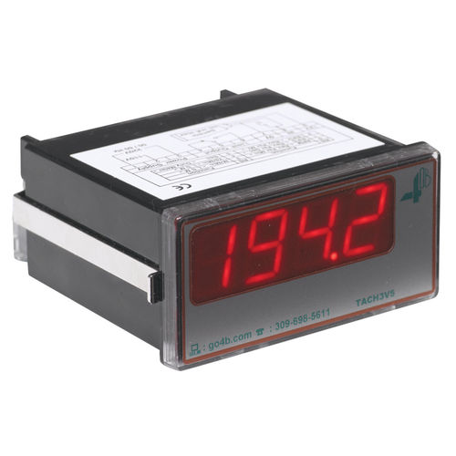 Kontakt-Tachometer - Tacho | TACH3V5 - 4B Braime Components - DIN-Schiene / mit LED-Display / 4-stellig
