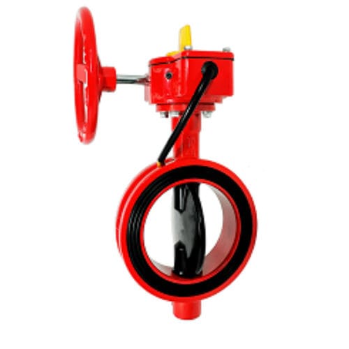 Absperrklappe - HBF-300W - Elite Line Industrial Corp. - mit Handrad / Flansch / Zwischenflansch