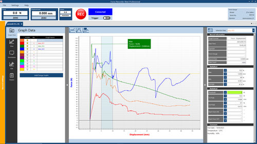 Visualisierungssoftware - Force Recorder Next Series - IMADA - Überwachung / Mess / Analyse