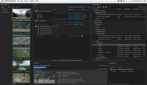 Entwicklungssoftware - Media Encoder - ADOBE - Management / Publikation / Cloud