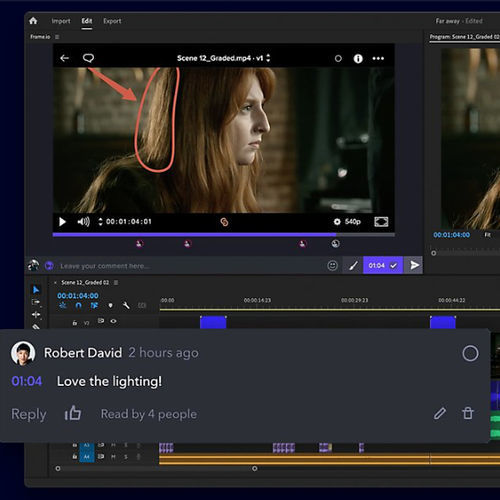 Lagerungssoftware - Frame.io - ADOBE - Ausgabe / Content-Sharing / für Video - Finish