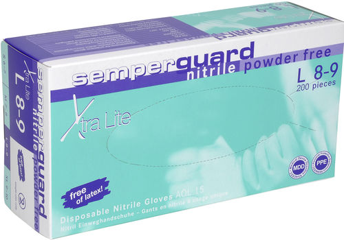 Handschuh für Reinraum - Semperguard® Nitrile Xtra lite - Sempermed - chemikalienbeständig / Nitril / Latex