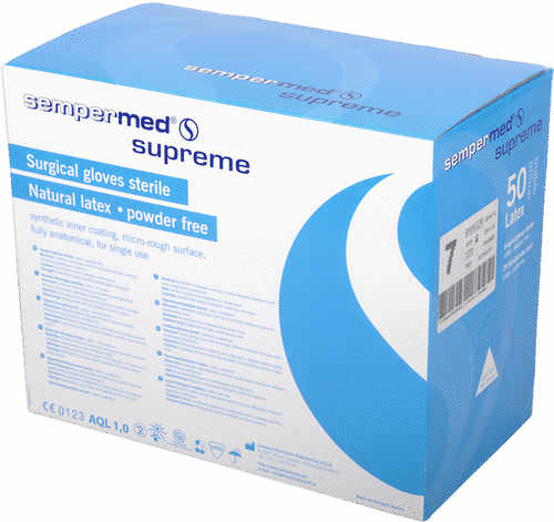 Handschuh für Reinraum - supreme - Sempermed - Wärmeschutz / Latex / Einweg