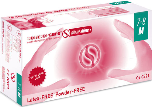 Handschuh für Reinraum - Sempercare® nitrile shine+ - Sempermed - chemikalienbeständig / Nitrilkautschuk / Nitril