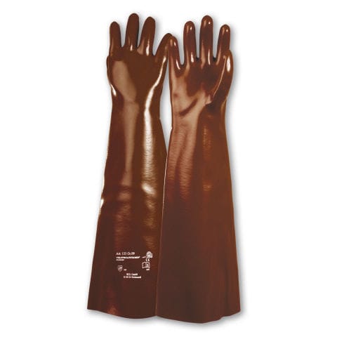 Laborhandschuh - Vielzweck-Petroben 133 - Kächele Cama Latex - für Baustellen / chemikalienbeständig / Baumwolle