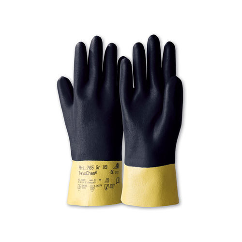 Handschuh für Materialumschlag - TevuChem® 765 - Kächele Cama Latex - für die Metallindustrie / für die Erdölindustrie / chemikalienbeständig