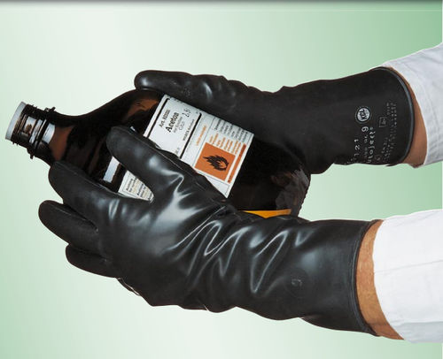 Arbeitshandschuh - Butoject® 898 - Kächele Cama Latex - für die chemische Industrie / chemikalienbeständig / Butyl