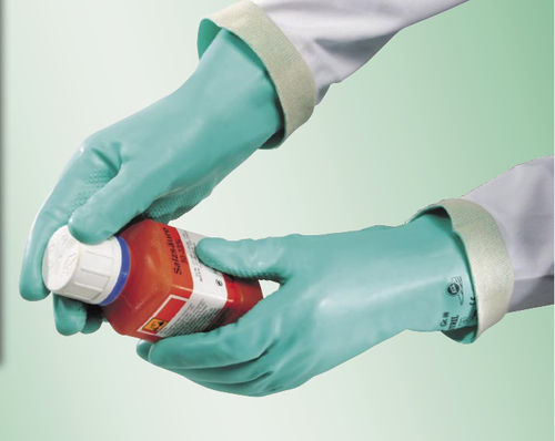 Laborhandschuh - Tricotril® 736 - Kächele Cama Latex - für die Lebensmittelindustrie / für die Erdölindustrie / für die chemische Industrie