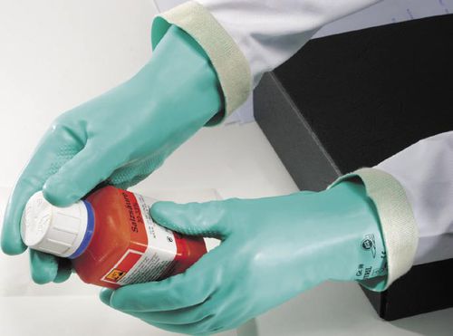 Laborhandschuh - Tricotril® K 836 - Kächele Cama Latex - Schnittschutz / chemikalienbeständig / Latex