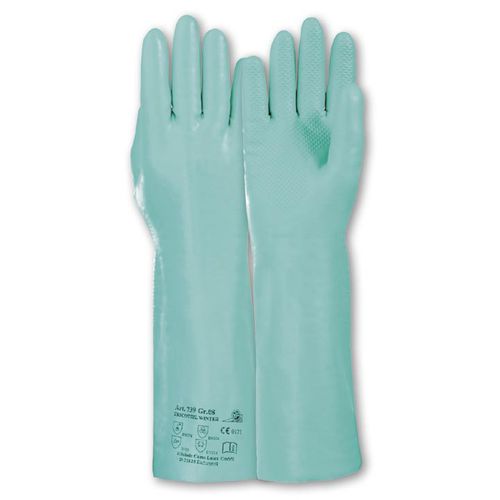 Laborhandschuh - Tricotril® Winter 739 - Kächele Cama Latex - für die Lebensmittelindustrie / für die Erdölindustrie / für die chemische Industrie