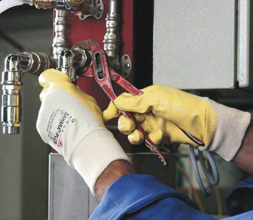Handschuh für Materialumschlag - Sahara® Plus 101 - Kächele Cama Latex - für die Automobilindustrie / für die Logistik / chemikalienbeständig