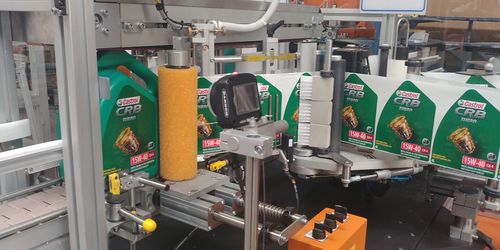 Automatische Etikettiermaschine - Productive Systems - zur Seitenetikettierung / für selbstklebende Etiketten / Inline