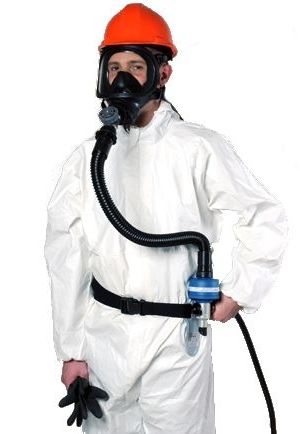 Helm mit Atemluftzufuhr - EN 14594:2005, 165 - 230 l/min | AC 190 - Spasciani