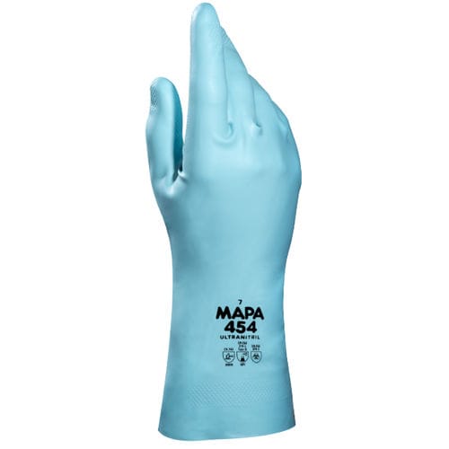Handschuh für Materialumschlag - Ultranitril 454 - MAPA Professionnel - für die chemische Industrie / chemikalienbeständig / Nitril