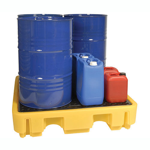 Auffangpalette für 4 Fässer - SJ-100-00 series - Jonesco - Polyethylen