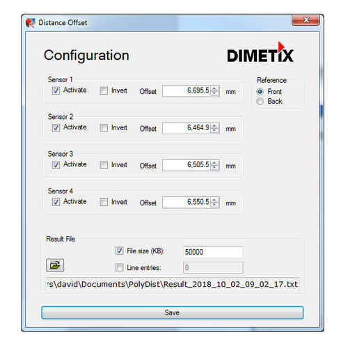 Überwachungssoftware - PolyDist - Dimetix AG - Datenregistriergerät / für Laserdistanzsensor / Windows