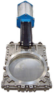 Plattenschieber - B series - C.M.O. - elektrisch / Absperr / für Schlamm