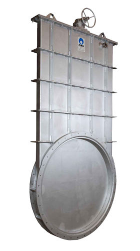 Plattenschieber - GR series - C.M.O. - mit Handrad / Isolation / für Gas