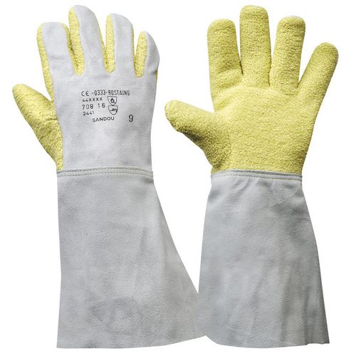 Handschuh für Materialumschlag - SANDOU  - ROSTAING - Hitzeschutz / Leder / Armschützer