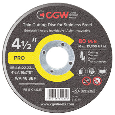 Trennscheibe für Edelstahl - Camel Grinding Wheels - Aluminiumoxid / dünn