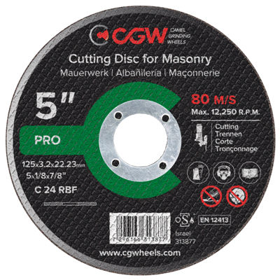 Trennscheibe für Aluminium - C 24 RBF series - Camel Grinding Wheels - für Beton / für Marmor / Stahl