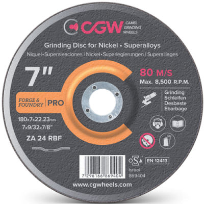 Aluminiumoxid-Schleifscheibe - RBF series - Camel Grinding Wheels - zum Schleifen / für Nickel