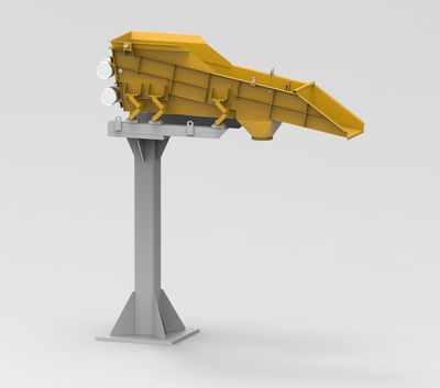 Prozess-Siebmaschine - Lanner Anlagenbau - für Metallpulver / Bandförderer