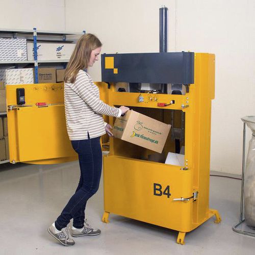Ballenpresse für Karton - B4 - Bramidan Balers - für Kunststoff / vertikal / mit oberer Öffnung