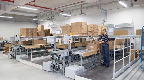 Industriearbeitsplatz - DEMATIC - ergonomisch