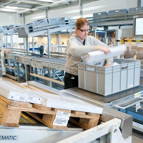 Sortier- und Kommissioniersystem / für die Automobilindustrie - DEMATIC - für die Logistik / Industrie / Farb
