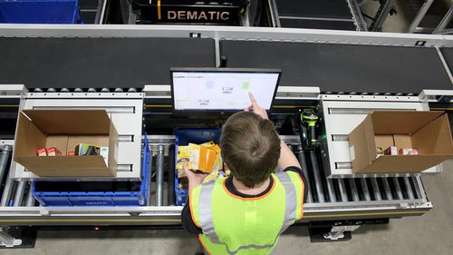 Multi-Kommissionieranlage - DEMATIC - Pick-by-Voice / putwall / automatisch