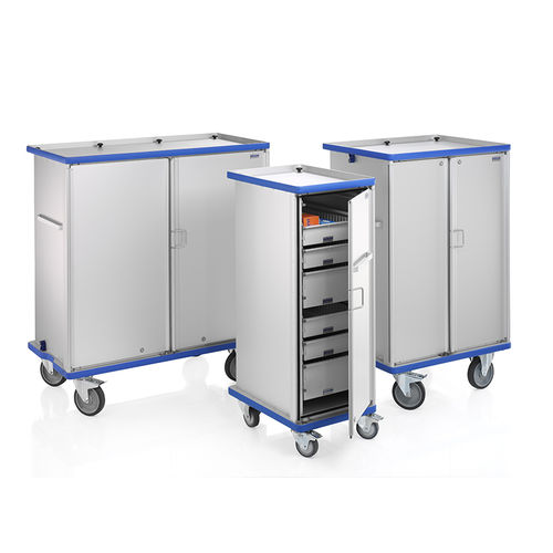 Schrank für Lagerrung und Austeilung - E 273 series - Gmöhling Transportgeräte GmbH - auf Rollen / Flügeltüren / doppeltürig